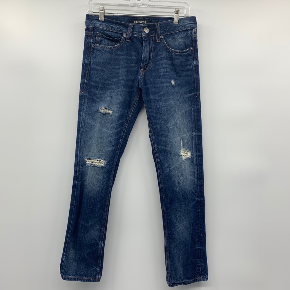 Express Distressed MENS Slim Jeans
